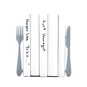 Kitchen bookends Knife and fork functional modern decor image 1