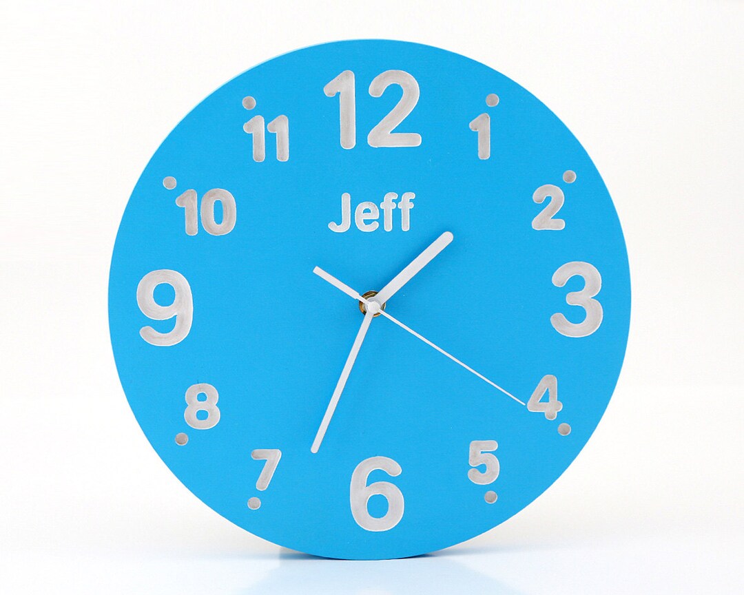Children's Room Nursery Wall Clock for Kid's Room With Etsy