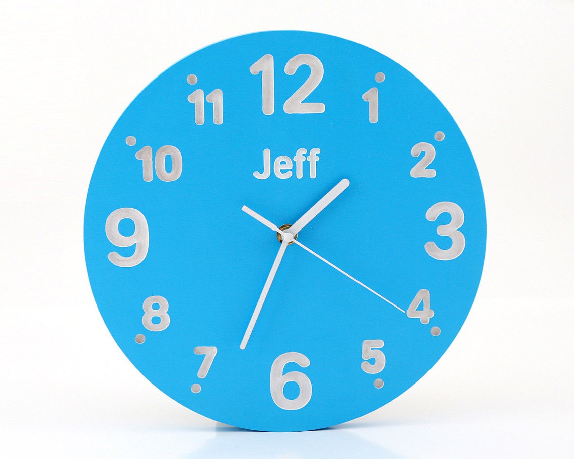 Children's room Nursery Wall clock for kid's room with Etsy