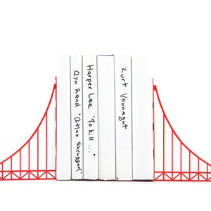 Metal Bookends, Golden Gate Bridge, Decor Gift for The San Franciscan, A San Francisco Housewarming Party image 2