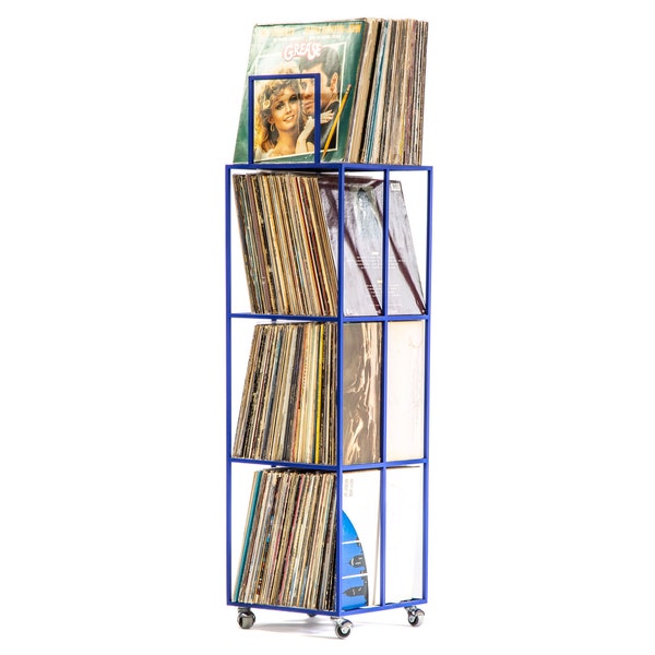 Vinyl Record Storage // 4 deck LP Album Mobile Stand // holds around 280 LP records // free shipping