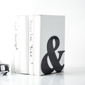 Serre-livres modernes et stylés -&- en rouge LIVRAISON GRATUITE coupe au laser, assez épais pour soutenir des livres. image 3