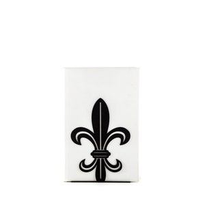 A metal bookend French Lily