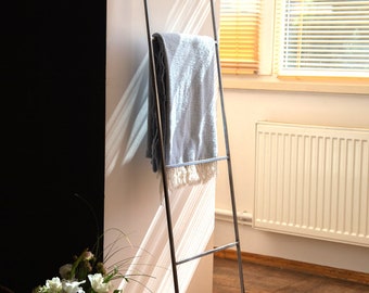Blanket Display Skinny Ladder storage // Minimalistic functional decor // free shipping
