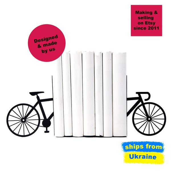 Sujetalibros para bicicletas: Decoración de bicicletas de acero con recubrimiento en polvo