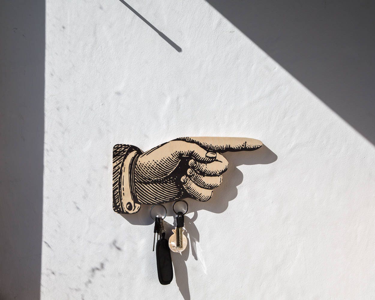 Key Hook Key Wall Organizer on a Hand Etsy