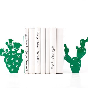 Cactus bookends - perfect idea for a cacti shelf to keep your succulent related literature in order. Great idea for a Cactus party favor. Designed and made in Ukraine by Atelier Article.