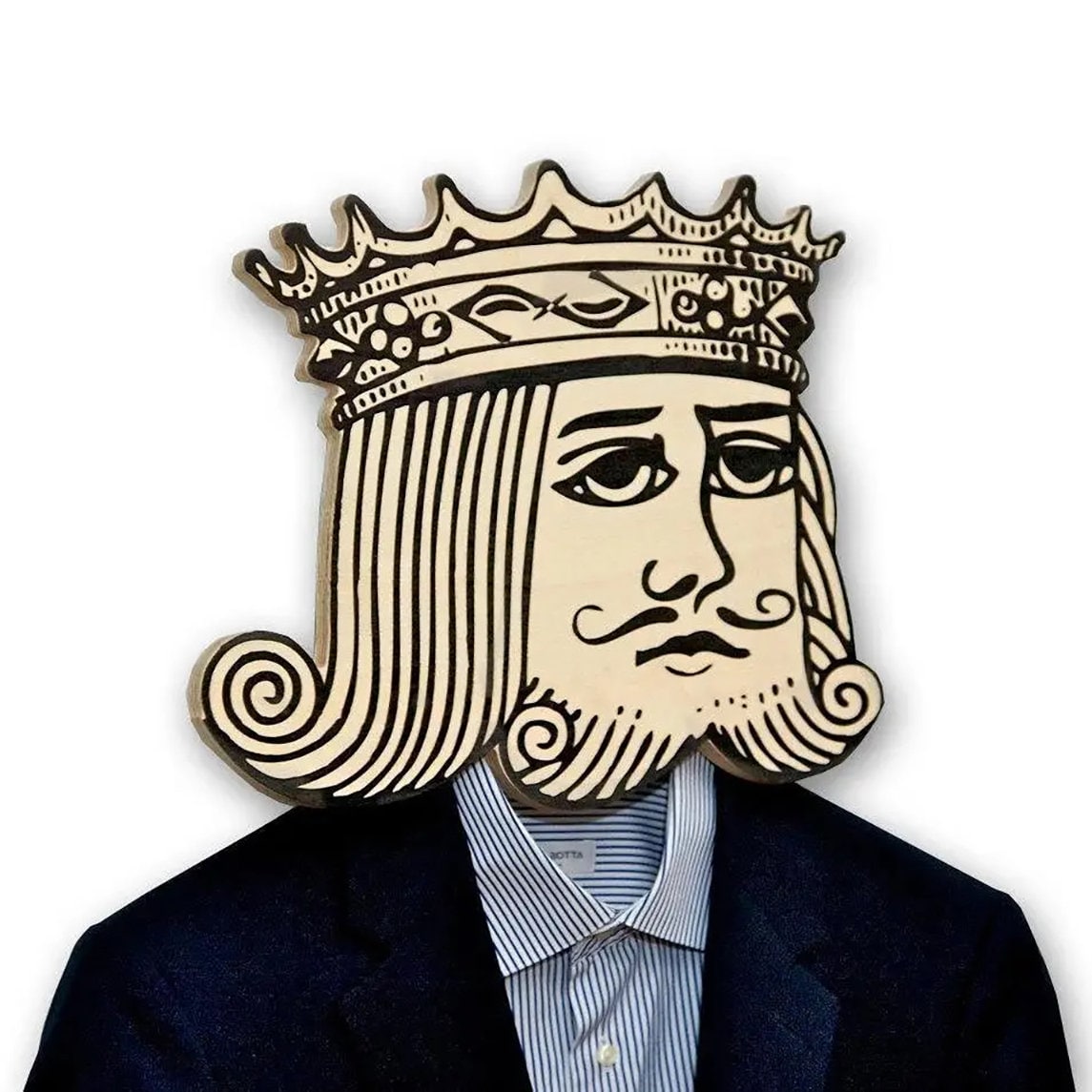 Coat Hook | hanger | Mask | You are my King | Playing Cards Decor |