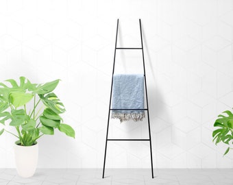 Blanket Display Metal Leaning Skinny Ladder