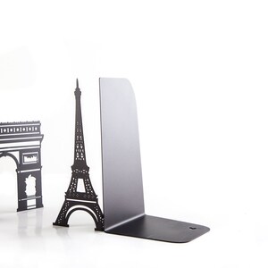Decorative Metal Bookends Symbols of Paris // shelf decor // housewarming gift /decorative book holders / FREE SHIPPING image 4