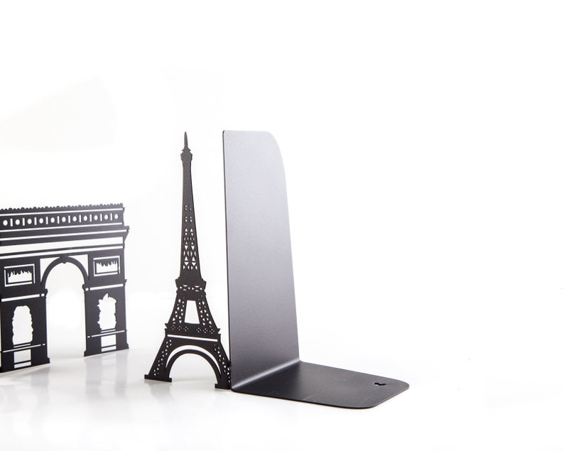 Decorative Metal Bookends Symbols of Paris // shelf decor // housewarming gift /decorative book holders / FREE SHIPPING image 4