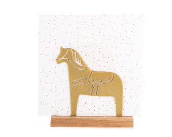 Dala Horse Napkin Holder Metal Centerpiece for Your Kitchen