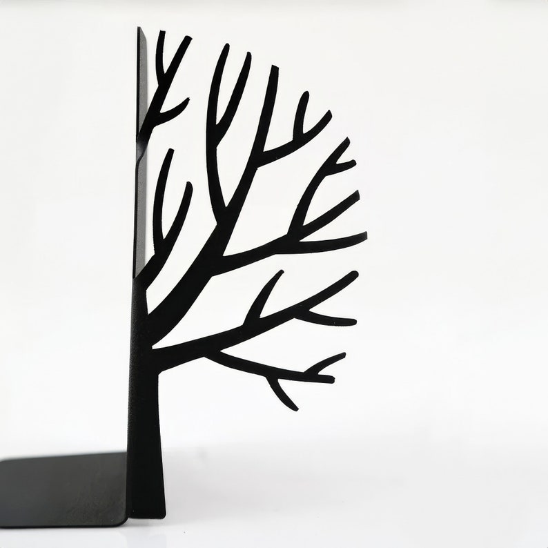 Single metal bookend Winter Tree - Design Atelier Article