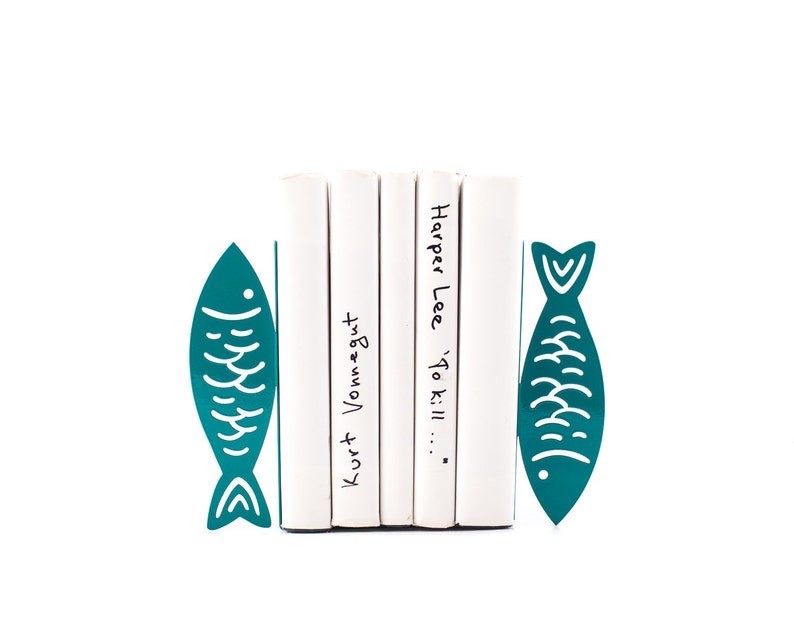 Kitchen bookends FISH—modern kitchen shelf organizers. Designed and made by Atelier Article in Ukraine.