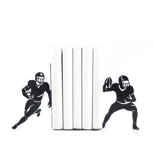 Bookends Football, bookish gift for football players, coaches and fans, party favors, gym teacher gifts.