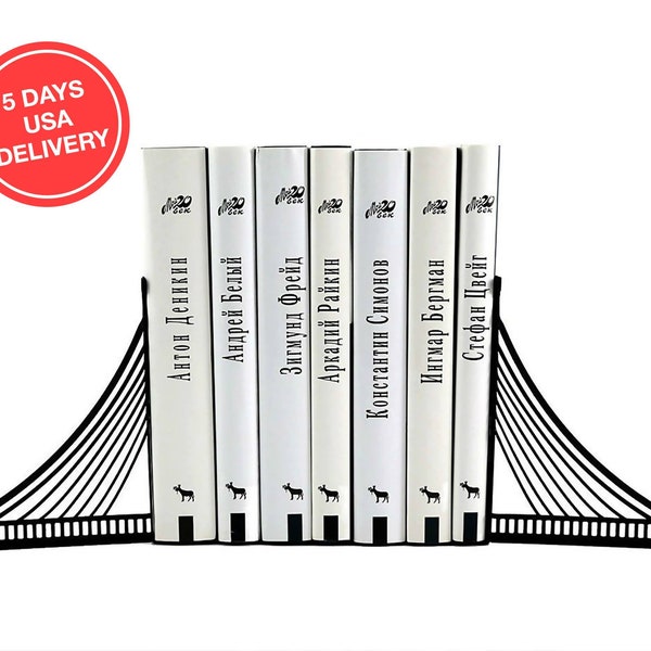 Metal bookends // Brooklyn bridge // housewarming present for book lover New Yorker