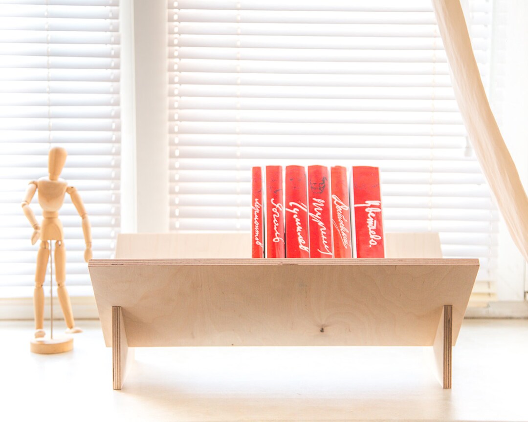 Slant Book Racks Modern Slanted Bookshelf: Windowsill Magazine Rack - Etsy