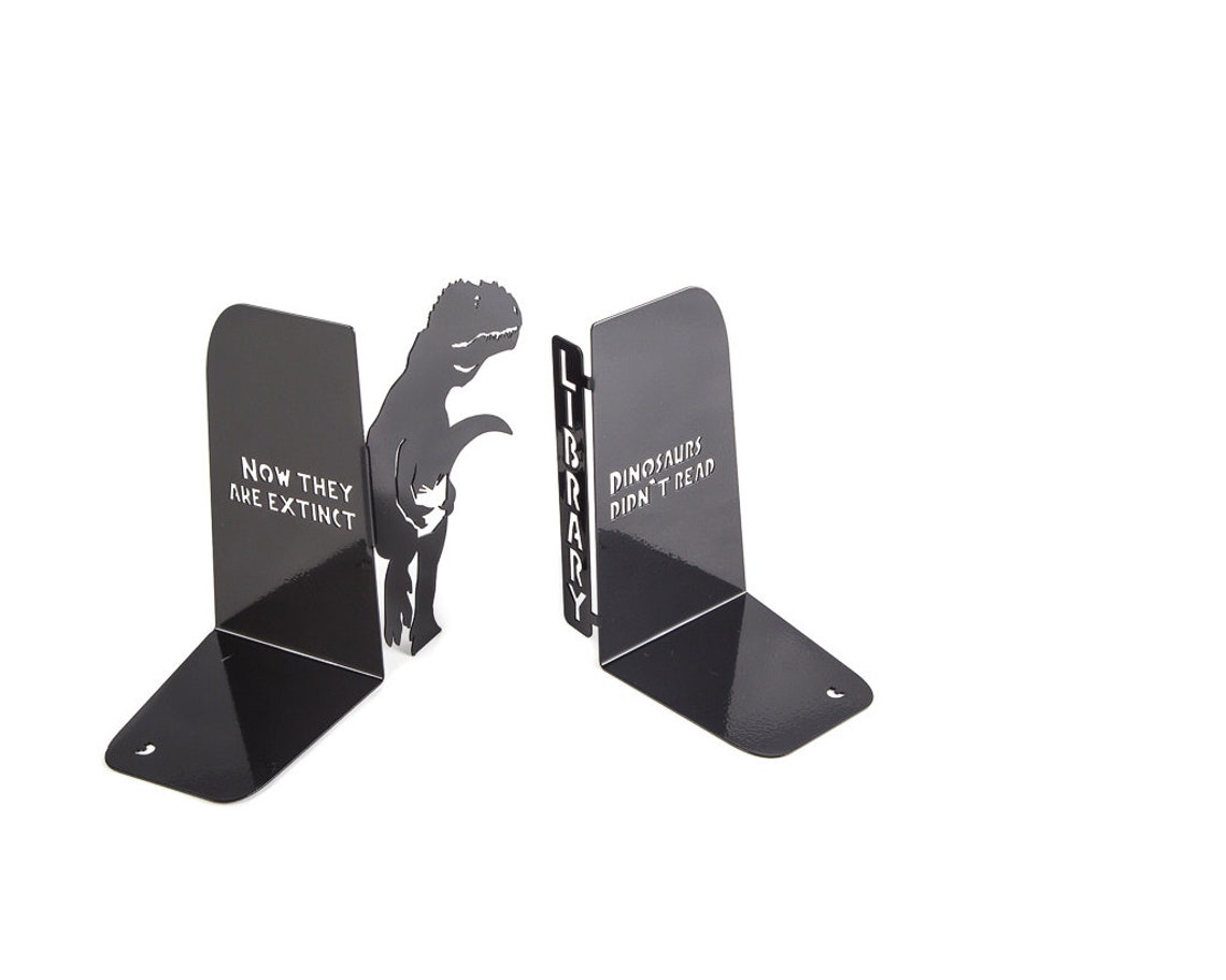 Metal Bookends // Dinosaurs Didn't Read Now They Are Etsy