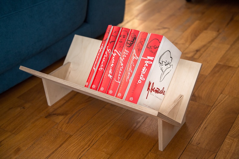 Functional Floor Magazine Holder Book Shelf // Windowsill Etsy