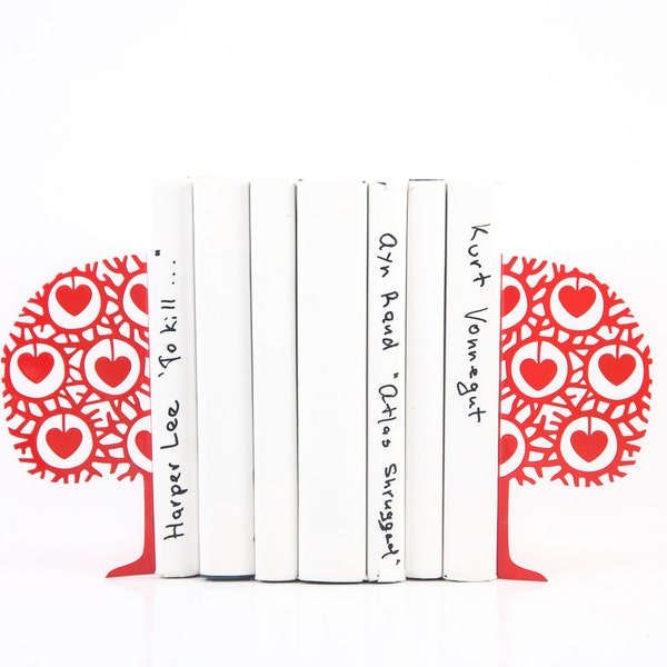 Deense boekensteunen hartboom: op Scandinavië geïnspireerd metalen decor