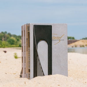 Metal Bookends // Verrazano Bridge // Cool Home Decor Gift for A NYC Housewarming Party image 3