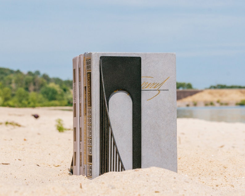 Metal Bookends // Verrazano Bridge // Cool Home Decor Gift for A NYC Housewarming Party image 3