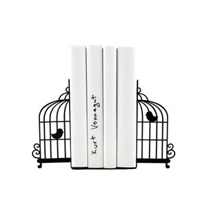 Sale 30% OFF Metal Bookends  -Birdcage- Unique book holders // christmas gift // children's room decor // FREE SHIPPING
