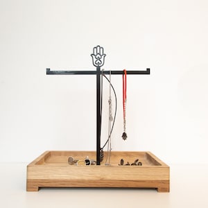 Jewelry Display with a box  //ring tree stand // organiser // storage // for earrings bracelets // Free shipping