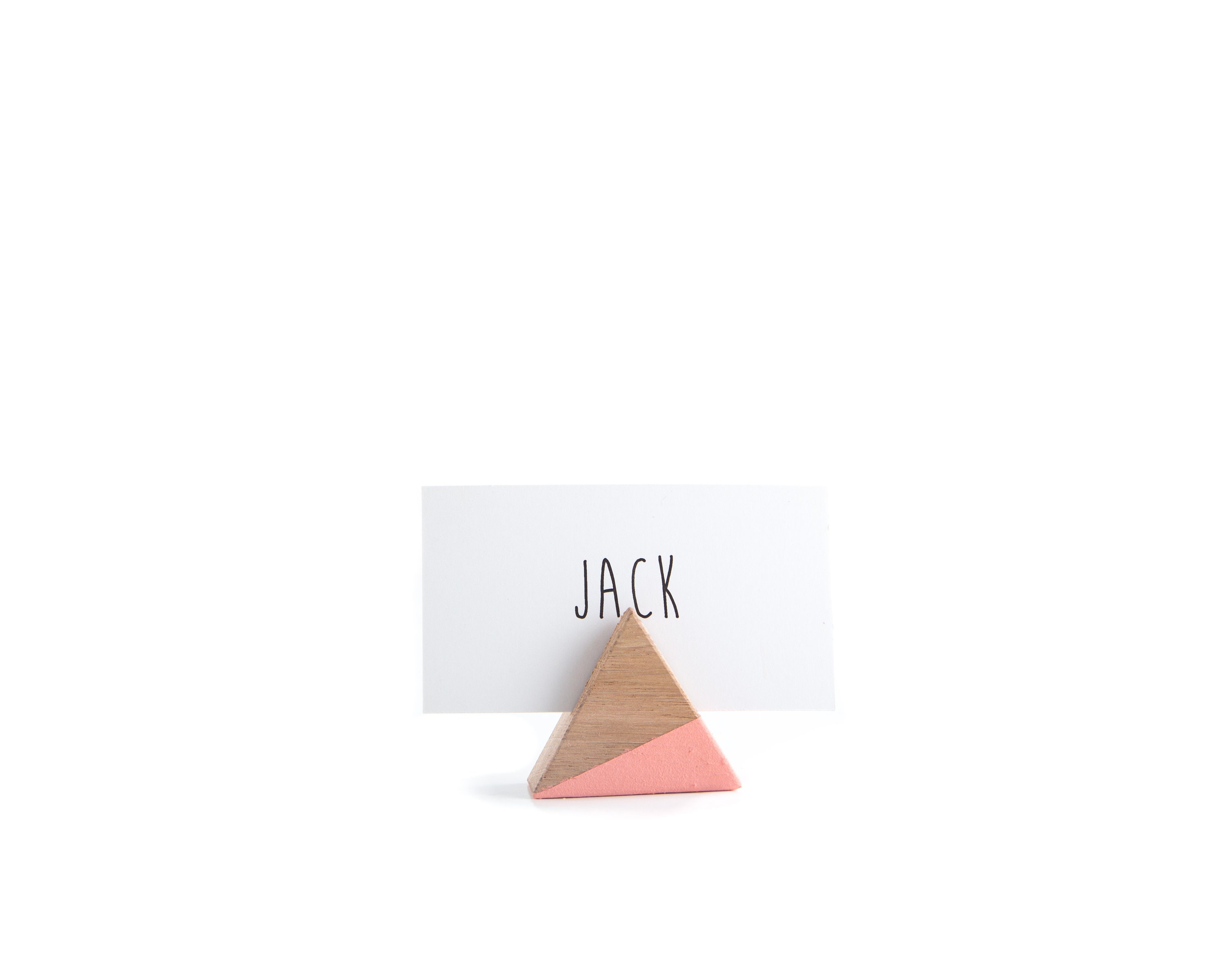 Name Card Holders // a Set of 30 Triangular Wooden Place Card Etsy UK