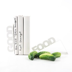 Metal Kitchen Bookends Good Food - Etsy