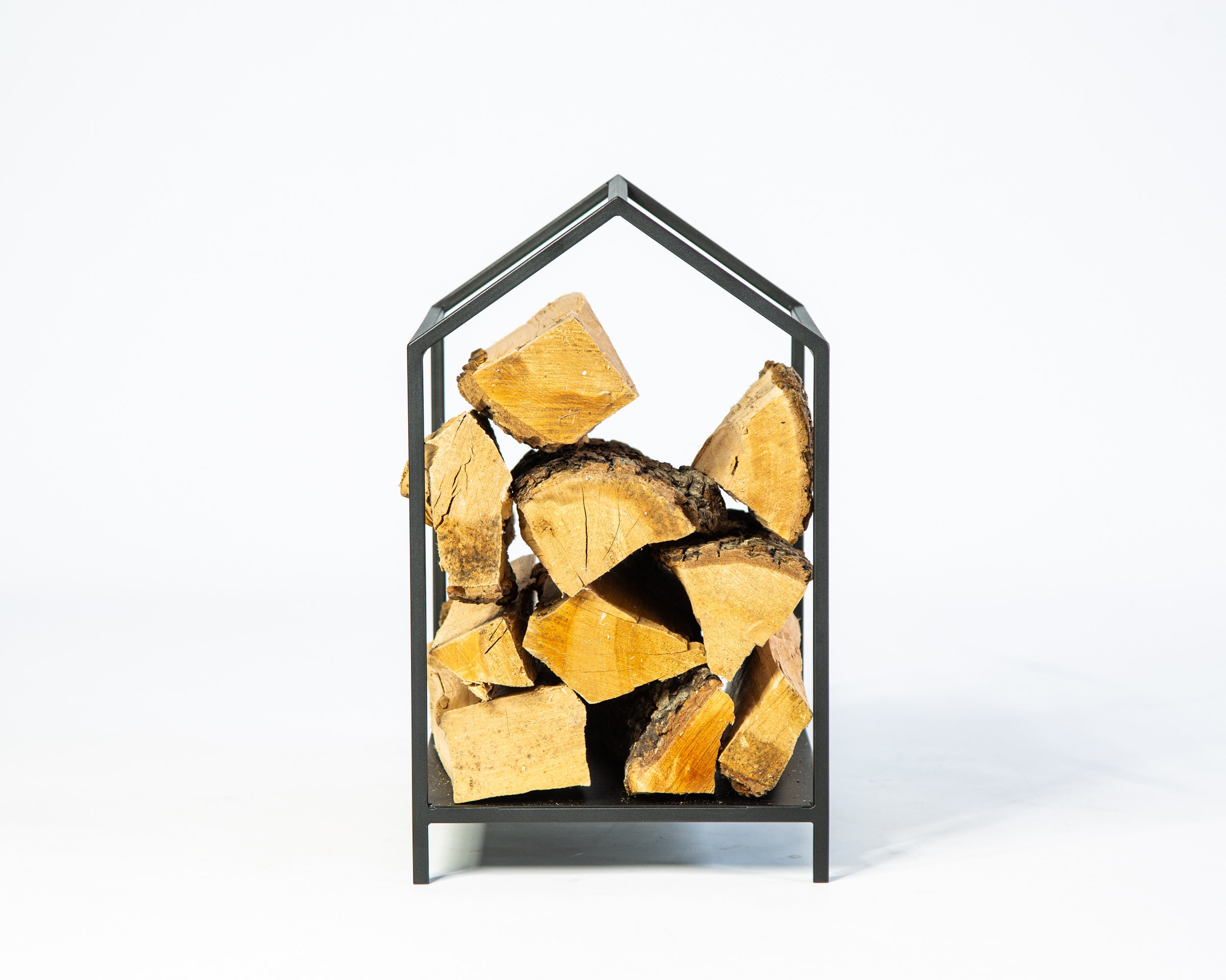 Metal House Log Holder // Firewood Storage // Log Carrier // Etsy