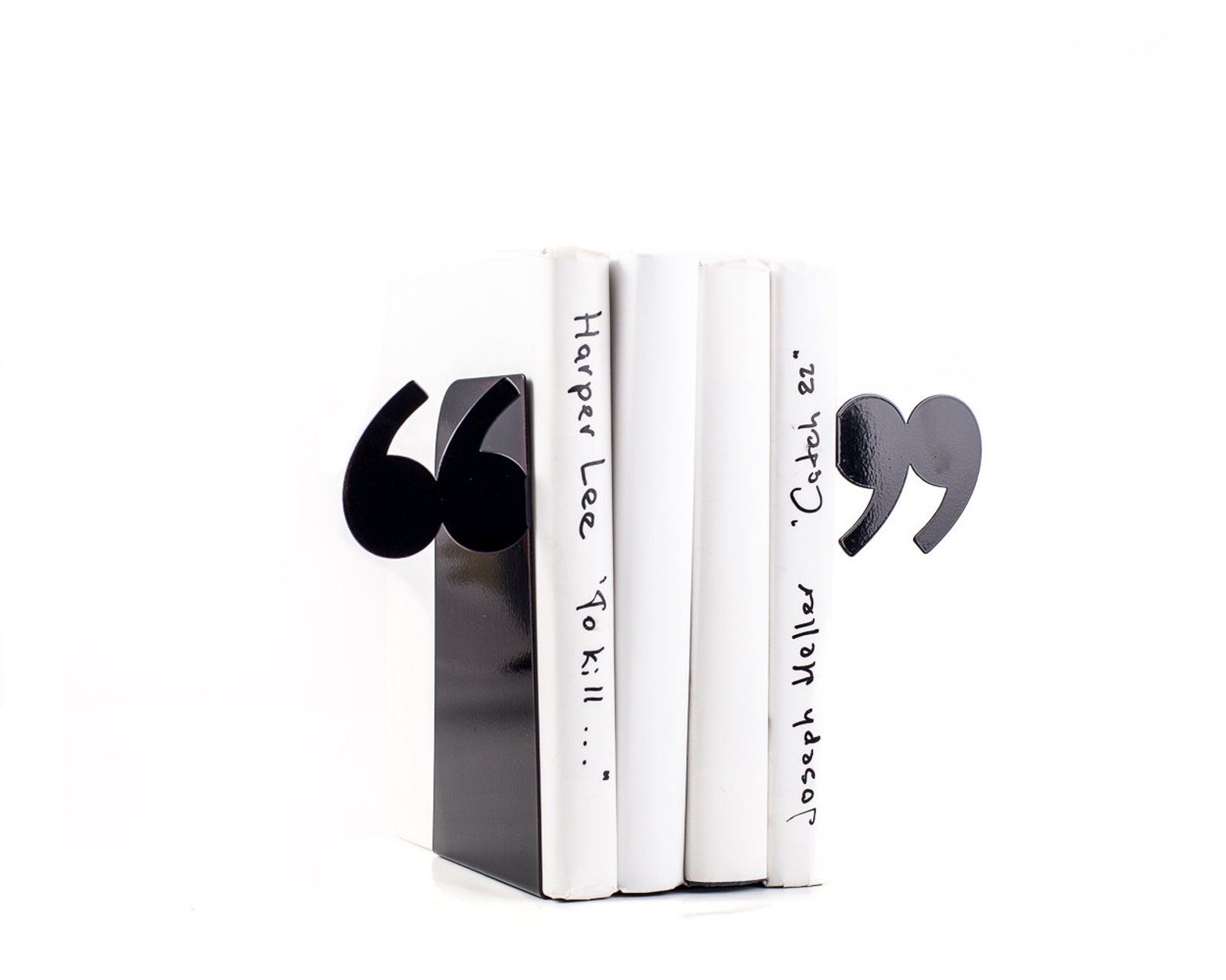 Decorative Bookends Quotation Marks // Unique Book Holders Etsy