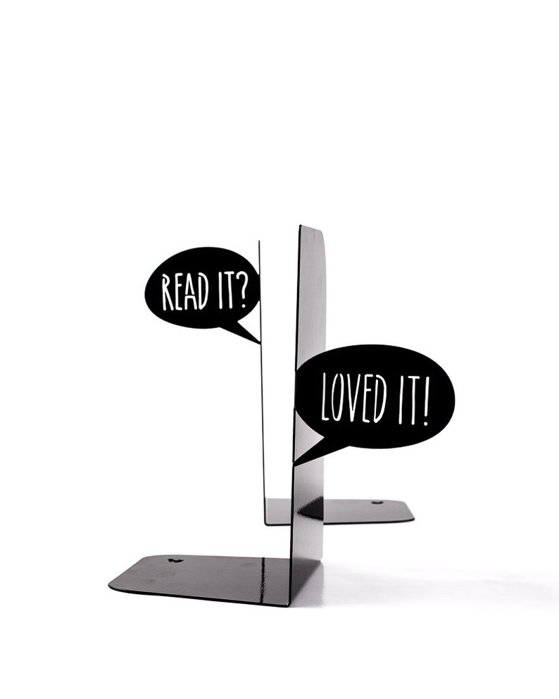 Metal Bookends Dialogue of Book Lovers // Perfect Etsy UK