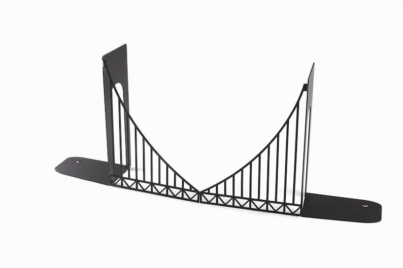 Metal Bookends // Verrazano Bridge // Cool Home Decor Gift for A NYC Housewarming Party image 7