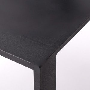 Black Metal Minimalist Style End Table for Sofa, Simple Modern Console, Clean Shape Side Coffee Hallway Table, Radiator Cover image 5