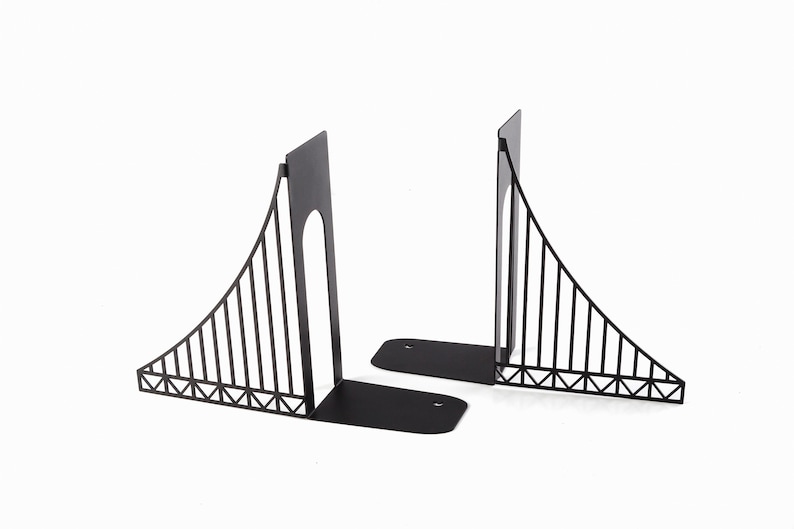 Metal Bookends // Verrazano Bridge // Cool Home Decor Gift for A NYC Housewarming Party image 6