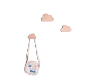 Decorative hooks fo nursery // set of  three / hangers Clouds - functional decor items for your kid. Or for a kid in you :) // Free shipping