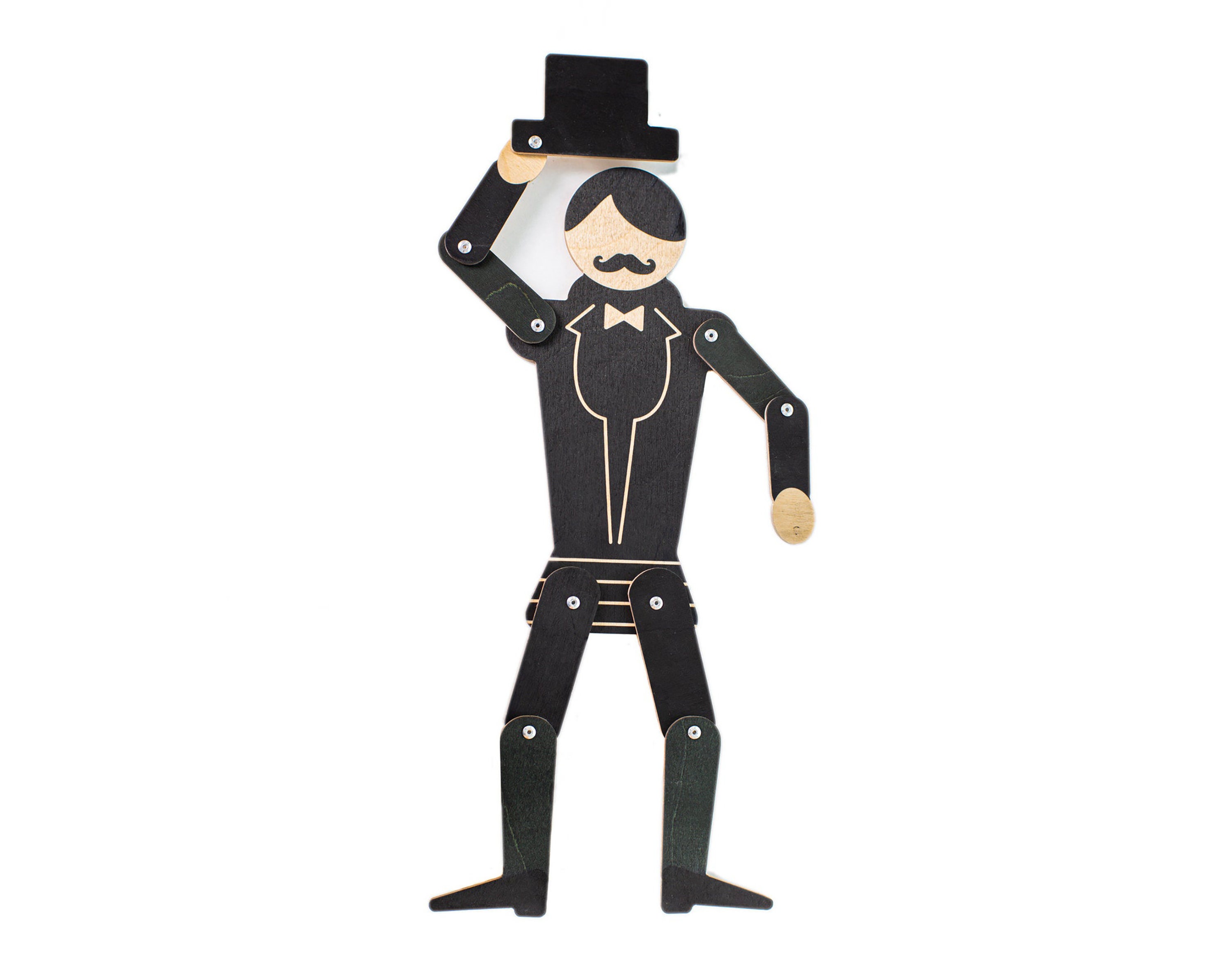 Wooden Doll Parisienne Monsieur Etsy UK