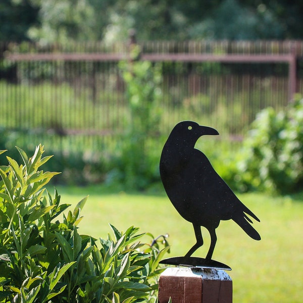 Décoration de jardin épouvantail Corbeau pour servir l'objectif de plaire ceux yeux et de se débarrasser des hôtes indésirables