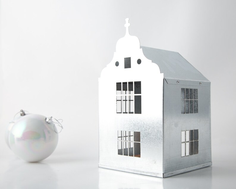 Candle holder Tin house Amsterdam small. FREE SHIPPING Tin Etsy