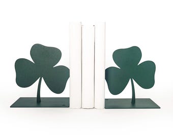 Boekensteunen planten – Groene metalen boekensteunen bloemblaadjes
