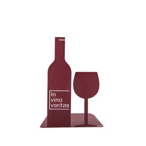 Kitchen Bookends | in Vino Veritas | Bar Bookends | Man Cave Decor