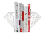 Unique Bookends - Diamonds - Geometry Shelf Decor.
