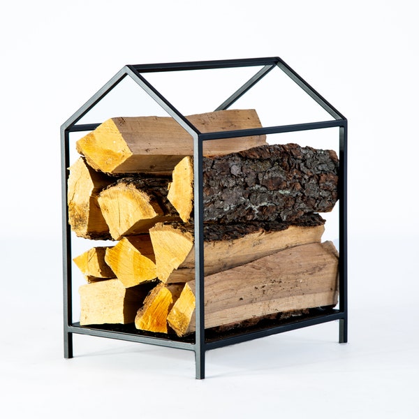 Firewood storage House  // Compact Log Holder // Carrier