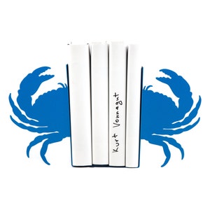 Sea Bookends -Crab light blue - unique, stylish and useful decor book holders // sea theme // FREE SHIPPING