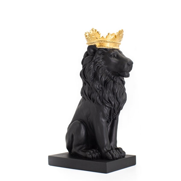 Lion Sculpture // Animal Bust // Free Shipping