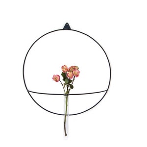 Metal Wall Minimalistic Wire-Based Design Vase Sconce
