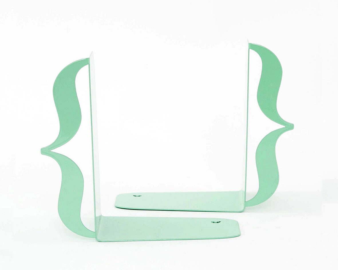 Unique Design Metal Bookends // Brackets // Artistic Decor for Etsy