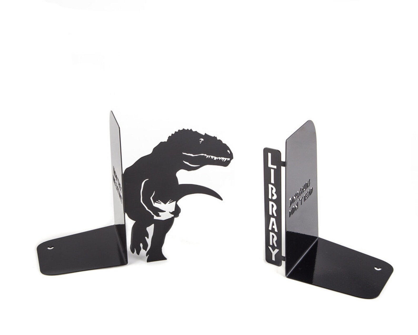 Metal Bookends // Dinosaurs Didn't Read Now They Are Etsy