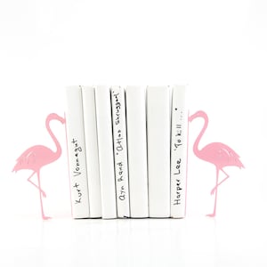 Metal Bookends Flamingos // Book holders // Mod Decor Makes a Great Housewarming Gift // Christmas present for a book lover // FREE SHIPPING